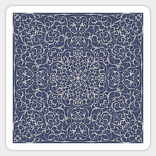 Arabic ornate square pattern Sticker